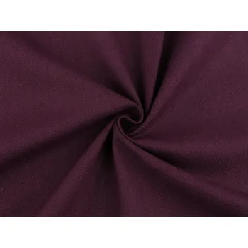 Lněná látka dekorační, střední, 5 (33) fialová temná