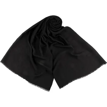 Šála Letní šátek / šála / pléd jednobarevný 85x180 cm, velké, 10 černá