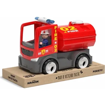 Figurka ECO MultiGO Fire - Cisterna s hasičem - auto s Igráčkem