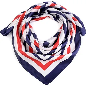 Šátek Saténový šátek 60x60 cm, střední, modrá berlínská