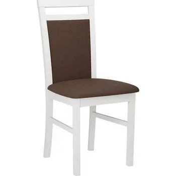 Jídelní židle Kuchyňská židle FRATONIA 3 - bílá / hnědá 2