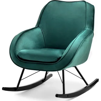 Křeslo Křeslo ušák AMRO - láhvově zelené / černé