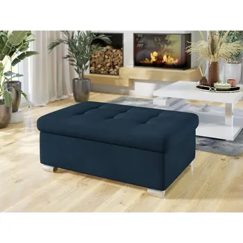 Taburet Taburetka do obýváku NELLI 2 - tmavá modrá 2