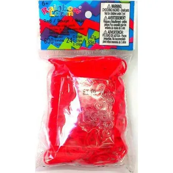 kreativní sada RAINBOW LOOM gumičky ČERVENÉ gelové