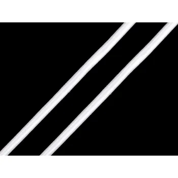 Kulatá pruženka Ø3 mm, střední, 001 bílá