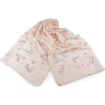 Šála Šátek / šála 70x180 cm, střední, 1 béžová světlá růžová