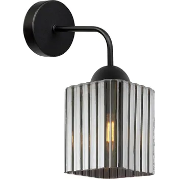 Nástěnné svítidlo Nástěnné svítidlo Riffle Square, 1x grafitové skleněné stínítko, b