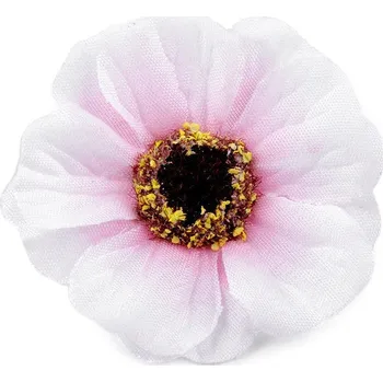 umělá květina Umělý květ čajová růže Ø5 cm, střední, 8 růžová světlá