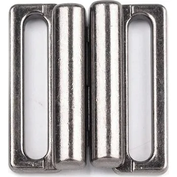 Plavkové zapínání šíře 20 mm kovové, střední, 1 nikl černý