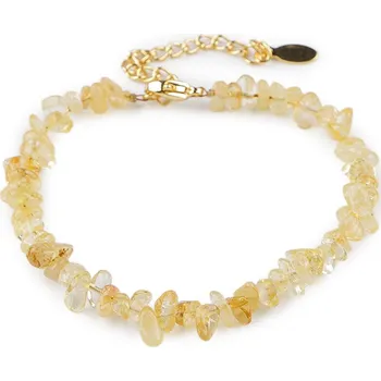 Náramek Náramek ze zlomků minerálů, střední, 2 topaz