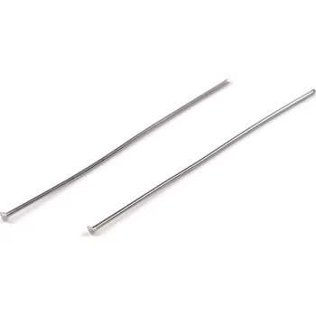 Ketlovací nýt 40 mm z nerezové oceli s ploškou, velké, platina