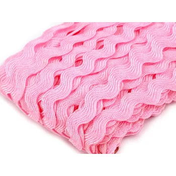 Hadovka - vlnovka šíře 5 mm, střední, 8 růžová sv.