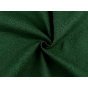 Lněná látka dekorační, střední, 7 (36) zelená tmavá