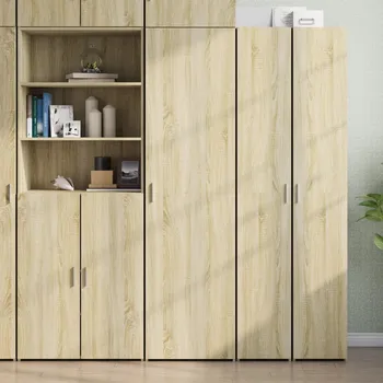 Příborník a kredenc zahrada-XL Skříň highboard dub sonoma 50 x 42,5 x 185 cm kompozitní dřevo 3281415