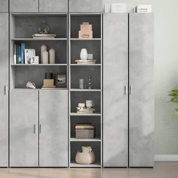Příborník do zásuvky zahrada-XL Skříň highboard betonově šedá 40 x 41 x 185 cm kompozitní dřevo 3281669