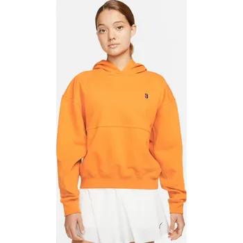 Dámské oblečení W NKCT DF FLC HERITAGE HOODIE-Dámská tenisová mikina - Velikost S