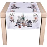 Forbyt Vánoční ubrus Skřítek s lucernou CYH6060C 40x140 cm