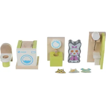 Hračka CUBIKA 12633 Koupelna - dřevěný nábytek pro panenky