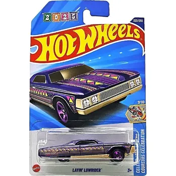 auto na autodráhu Hot Wheels Layin Lowrider fialový