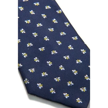 Kravata modrá motiv včelky