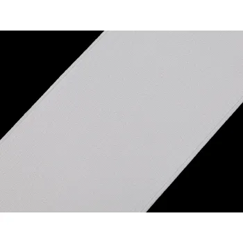 Textilní guma Pruženka tkaná šíře 80 mm, střední, 2 bílá