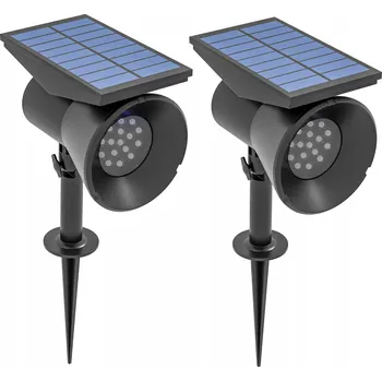 Venkovní osvětlení SOLÁRNÍ LED ZAHRADNÍ LAMPA S ČIDLEM SOUMRAKOVÉHO SVĚTLA PRO ZAHRADNÍ REFLEKTOR 2 KS IP54