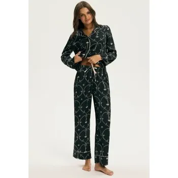Dámské pyžamo Dámské pyžamo Esotiq Cosmati Černá S