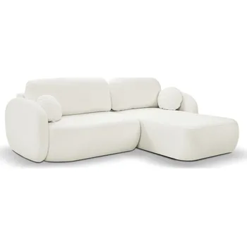 Sedací souprava Rozkládací sedačka s úložným prostorem COBOURG 1 - smetanová, pravý roh