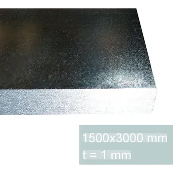 Plech Plech pozinkovaný 1 mm (1,5x3m)