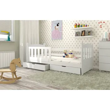 Dětská postel Postel s úložným prostorem MEDA - bílá