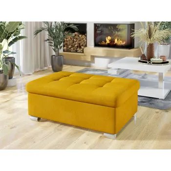 Taburet Taburetka do obýváku NELLI 2 - žlutá 3