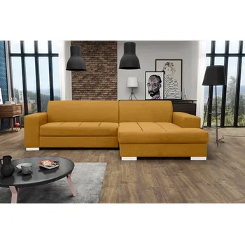 Sedací souprava Designová sedací souprava MAURINO - žlutá, levý roh