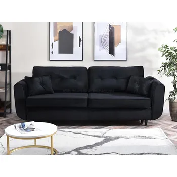 Pohovka Rozkládací pohovka LALESKA - černá / černá