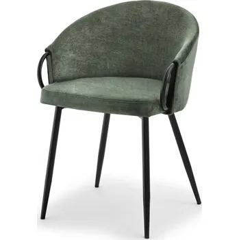 Jídelní židle Jídelní židle FINBAR - zelená / černá