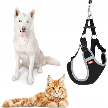 Postroj pro psa POSTROJ PRO PSA ODBLASKOWÝ NASTAVITELNÝ NETLAČÍCÍ PRO VELKÁ A STŘEDNÍ PLEMENA M