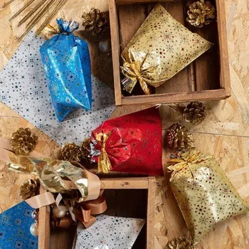 Dárková taška Vánoční dárkový sáček - Crystal - 35 x 50 cm - 50 ks