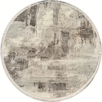 Koberec Kulatý koberec 100 cm STEFANO - béžový / zlatý