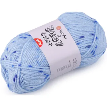 Příze Pletací příze Baby Color 50 g, střední, 15 (207) modrá světlá