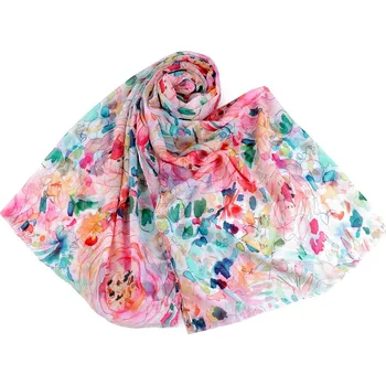 Letní šátek / šála 70x180 cm, střední, 3 multikolor