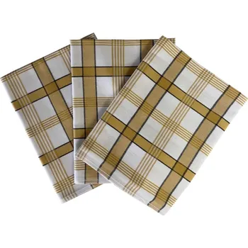 Utěrka SVITAP sleep well Utěrky Extra savé 50x70 cm Káro okr, 3 ks