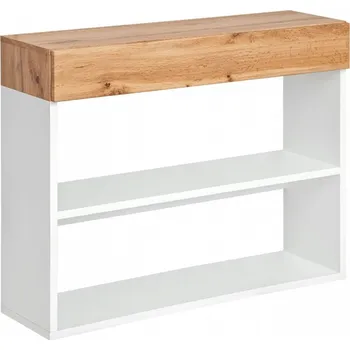 police Policový regál s šuplíkem IRA - dub wotan / bílý