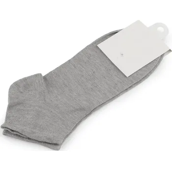 Dámské ponožky Bavlněné ponožky kotníkové unisex, malé, 4 šedá střední