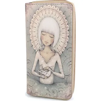 Dámská peněženka 10x19 cm, velké, 3 šedá světlá