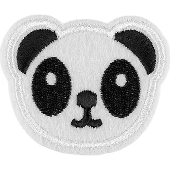Nášivka Nažehlovačka panda, slon, housenka, střední, 3 bílo-černá panda
