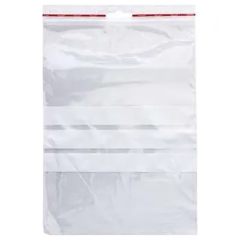 Obalový materiál Rychlouzavíratelné sáčky Q-Connect - 17 x 23 cm, 100 ks, s pruhy