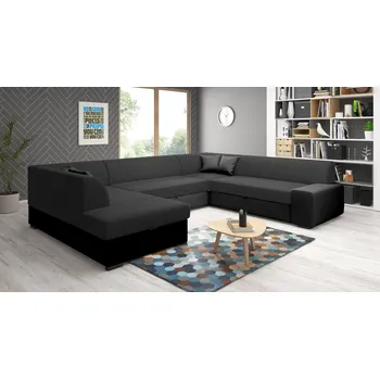 Sedací souprava Sedací souprava do U VALTRUDA - černá