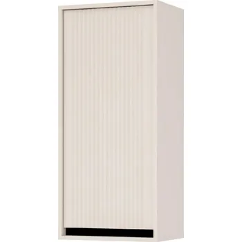 Policová skříň Závěsná skříňka TIRIL - béžová / černá