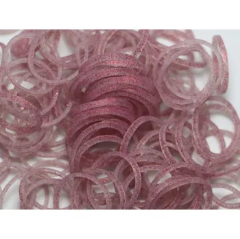 kreativní sada RAINBOW LOOM gumičky ČERVENÉ třpytky