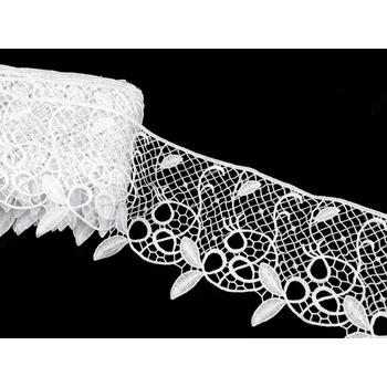 Krajka Vzdušná krajka šíře 90 mm, střední, 1 bílá