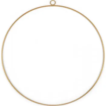 Lapač snů Kovový kruh Ø25 cm lakovaný, střední, 1 zlatá mat